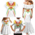 Custom Mali Football Family Matching Mermaid Dress and Hawaiian Shirt Go Les Aigles White Color