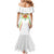 Custom Mali Football Family Matching Mermaid Dress and Hawaiian Shirt Go Les Aigles White Color