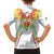 Custom Mali Football Family Matching Off The Shoulder Long Sleeve Dress and Hawaiian Shirt Go Les Aigles White Color