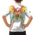 Custom Mali Football Family Matching Short Sleeve Bodycon Dress and Hawaiian Shirt Go Les Aigles White Color