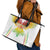 Custom Mali Football Leather Tote Bag Go Les Aigles White Color