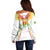 Custom Mali Football Off Shoulder Sweater Go Les Aigles White Color - Wonder Print Shop