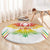 Custom Mali Football Round Carpet Go Les Aigles White Color - Wonder Print Shop