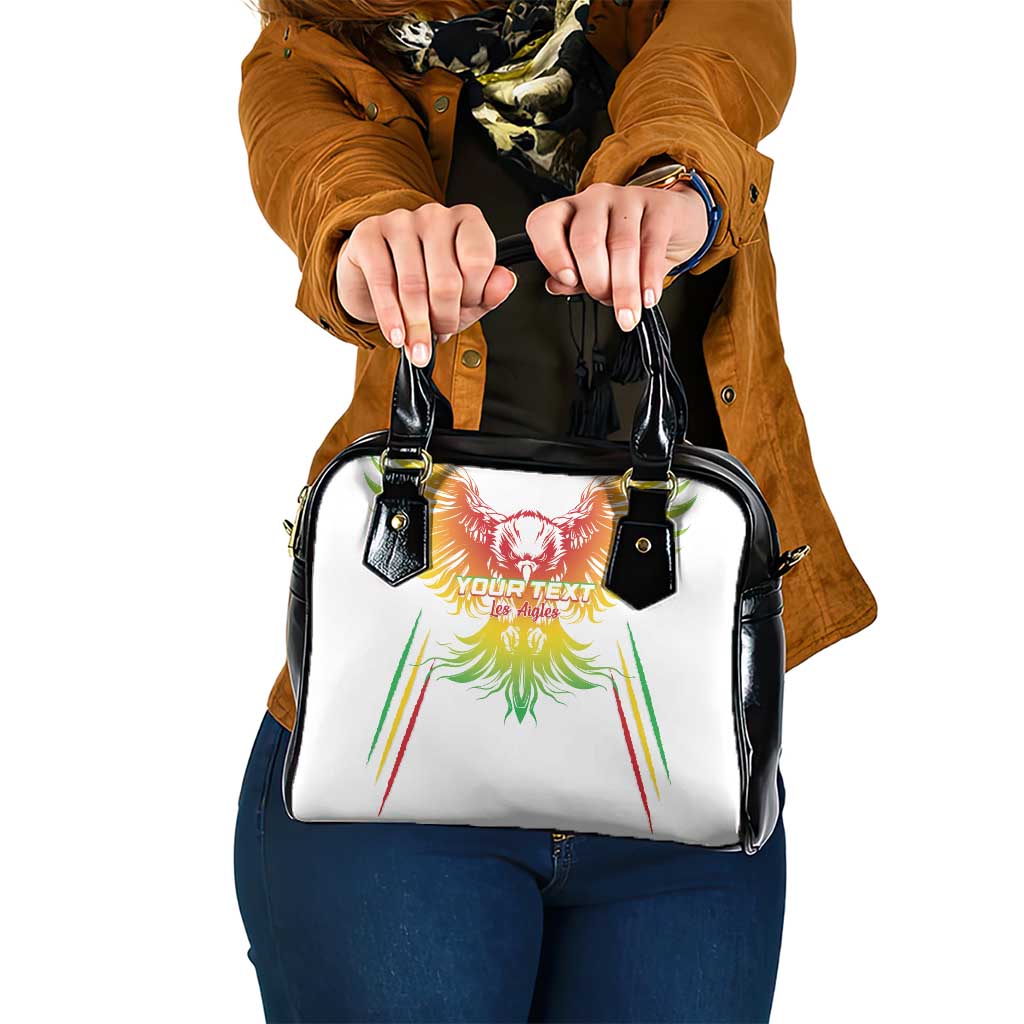 Custom Mali Football Shoulder Handbag Go Les Aigles White Color - Wonder Print Shop