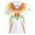 Custom Mali Football Women V-Neck T-Shirt Go Les Aigles White Color - Wonder Print Shop