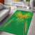 Custom Mali Football Area Rug Go Les Aigles Green Color