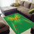 Custom Mali Football Area Rug Go Les Aigles Green Color