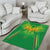 Custom Mali Football Area Rug Go Les Aigles Green Color