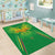 Custom Mali Football Area Rug Go Les Aigles Green Color