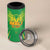 Custom Mali Football 4 in 1 Can Cooler Tumbler Go Les Aigles Green Color