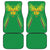 Custom Mali Football Car Mats Go Les Aigles Green Color