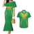 Custom Mali Football Couples Matching Mermaid Dress and Hawaiian Shirt Go Les Aigles Green Color