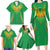 Custom Mali Football Family Matching Long Sleeve Bodycon Dress and Hawaiian Shirt Go Les Aigles Green Color