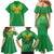 Custom Mali Football Family Matching Mermaid Dress and Hawaiian Shirt Go Les Aigles Green Color