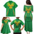 Custom Mali Football Family Matching Puletasi and Hawaiian Shirt Go Les Aigles Green Color