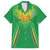 Custom Mali Football Family Matching Puletasi and Hawaiian Shirt Go Les Aigles Green Color