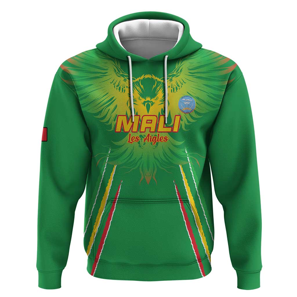 Custom Mali Football Hoodie Go Les Aigles Green Color - Wonder Print Shop