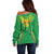 Custom Mali Football Off Shoulder Sweater Go Les Aigles Green Color - Wonder Print Shop