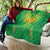 Custom Mali Football Quilt Go Les Aigles Green Color - Wonder Print Shop