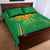 Custom Mali Football Quilt Bed Set Go Les Aigles Green Color - Wonder Print Shop