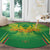 Custom Mali Football Round Carpet Go Les Aigles Green Color - Wonder Print Shop