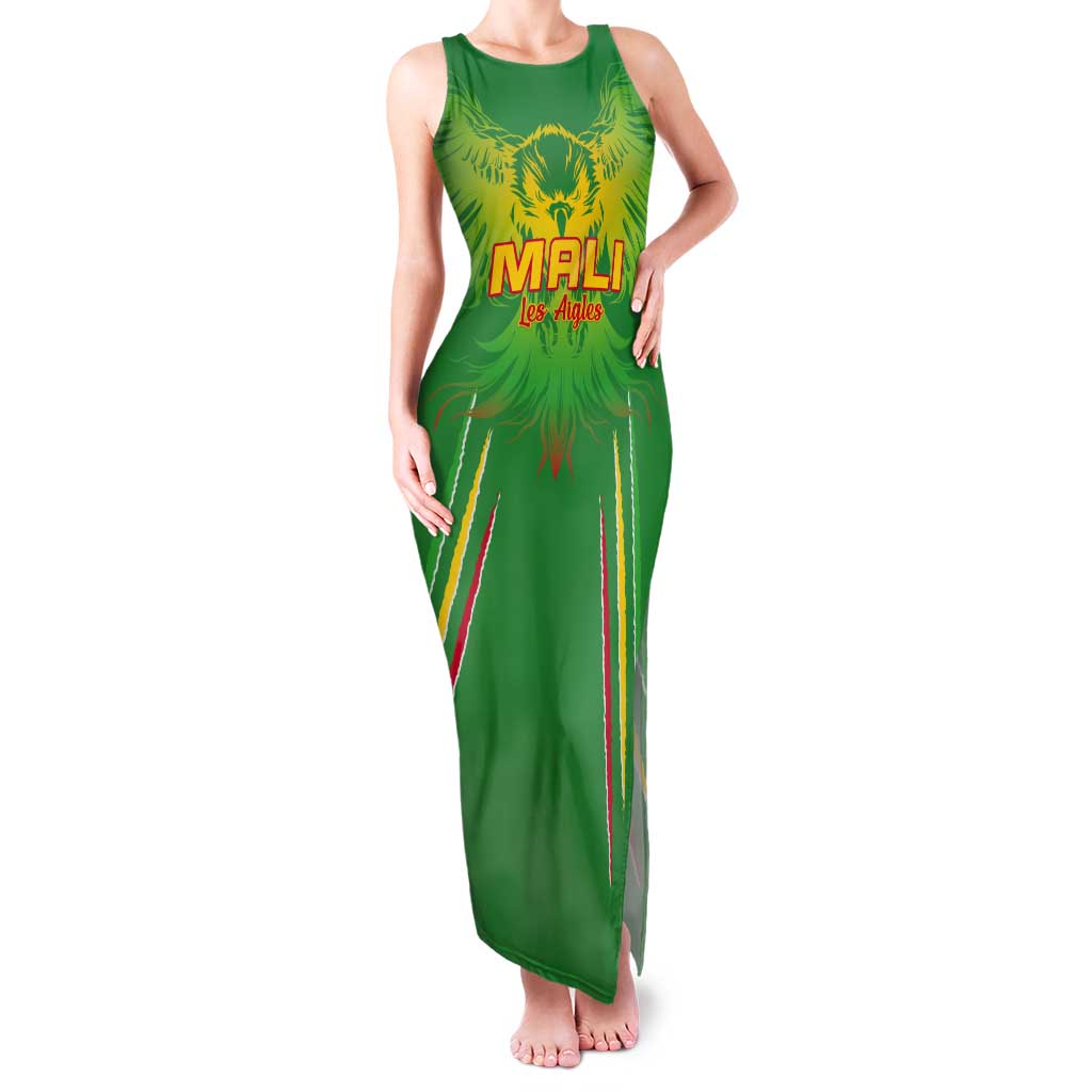 Custom Mali Football Tank Maxi Dress Go Les Aigles Green Color - Wonder Print Shop