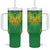 Custom Mali Football Tumbler With Handle Go Les Aigles Green Color - Wonder Print Shop