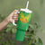 Custom Mali Football Tumbler With Handle Go Les Aigles Green Color - Wonder Print Shop