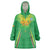 Custom Mali Football Wearable Blanket Hoodie Go Les Aigles Green Color - Wonder Print Shop