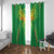 Custom Mali Football Window Curtain Go Les Aigles Green Color - Wonder Print Shop