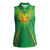 Custom Mali Football Women Sleeveless Polo Shirt Go Les Aigles Green Color - Wonder Print Shop