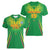 Custom Mali Football Women V-Neck T-Shirt Go Les Aigles Green Color - Wonder Print Shop