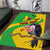 Personalised Mali Area Rug Vulture With Flag Map Bogolan Pattern