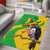 Personalised Mali Area Rug Vulture With Flag Map Bogolan Pattern