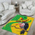 Personalised Mali Area Rug Vulture With Flag Map Bogolan Pattern