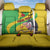 Personalised Mali Back Car Seat Cover Vulture With Flag Map Bogolan Pattern