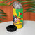 Personalised Mali 4 in 1 Can Cooler Tumbler Vulture With Flag Map Bogolan Pattern