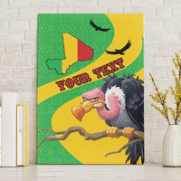 Personalised canvas wall art featuring Mali flag map and vulture character with “Your Texas” text