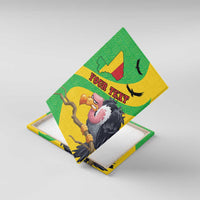 Personalised canvas wall art with Mali map flag graphic and vulture holding rope, “Your Texas” text