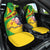 Personalised Mali Car Seat Cover Vulture With Flag Map Bogolan Pattern