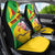 Personalised Mali Car Seat Cover Vulture With Flag Map Bogolan Pattern