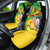 Personalised Mali Car Seat Cover Vulture With Flag Map Bogolan Pattern