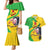 Personalised Mali Couples Matching Mermaid Dress and Hawaiian Shirt Vulture With Flag Map Bogolan Pattern