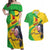 Personalised Mali Couples Matching Off Shoulder Maxi Dress and Hawaiian Shirt Vulture With Flag Map Bogolan Pattern