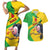 Personalised Mali Couples Matching Short Sleeve Bodycon Dress and Hawaiian Shirt Vulture With Flag Map Bogolan Pattern