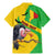 Personalised Mali Family Matching Mermaid Dress and Hawaiian Shirt Vulture With Flag Map Bogolan Pattern