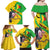 Personalised Mali Family Matching Off Shoulder Maxi Dress and Hawaiian Shirt Vulture With Flag Map Bogolan Pattern