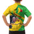 Personalised Mali Family Matching Puletasi and Hawaiian Shirt Vulture With Flag Map Bogolan Pattern