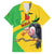 Personalised Mali Family Matching Puletasi and Hawaiian Shirt Vulture With Flag Map Bogolan Pattern