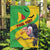 Personalised Mali Garden Flag Vulture With Flag Map Bogolan Pattern - Wonder Print Shop